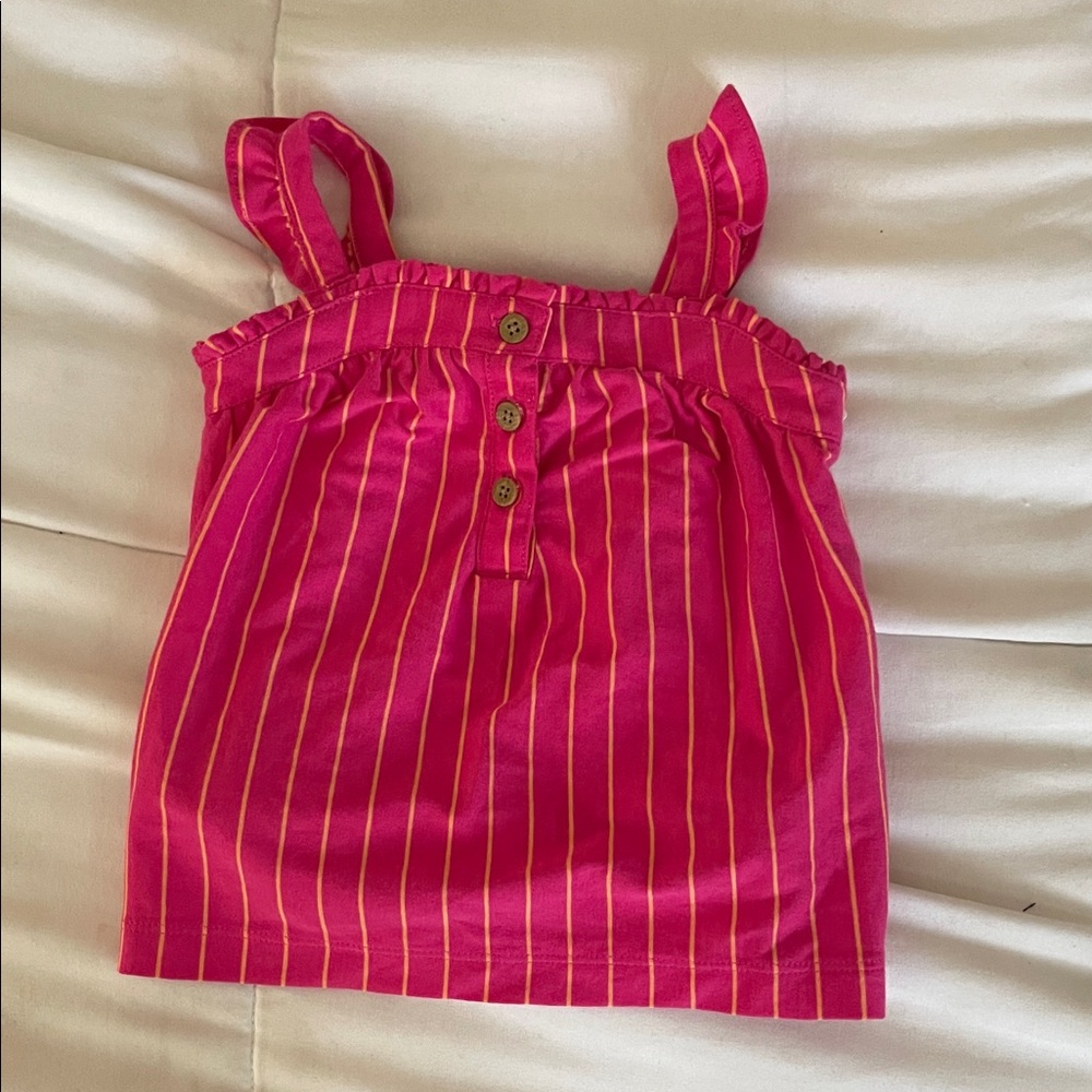 Carter's Pink and Yellow Striped Camisole